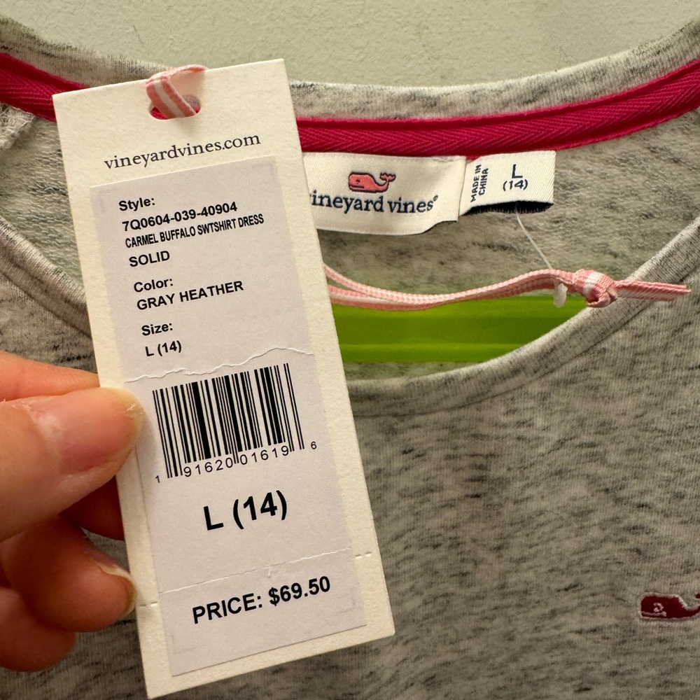 Vineyard Vines girls sweatshirt dress
